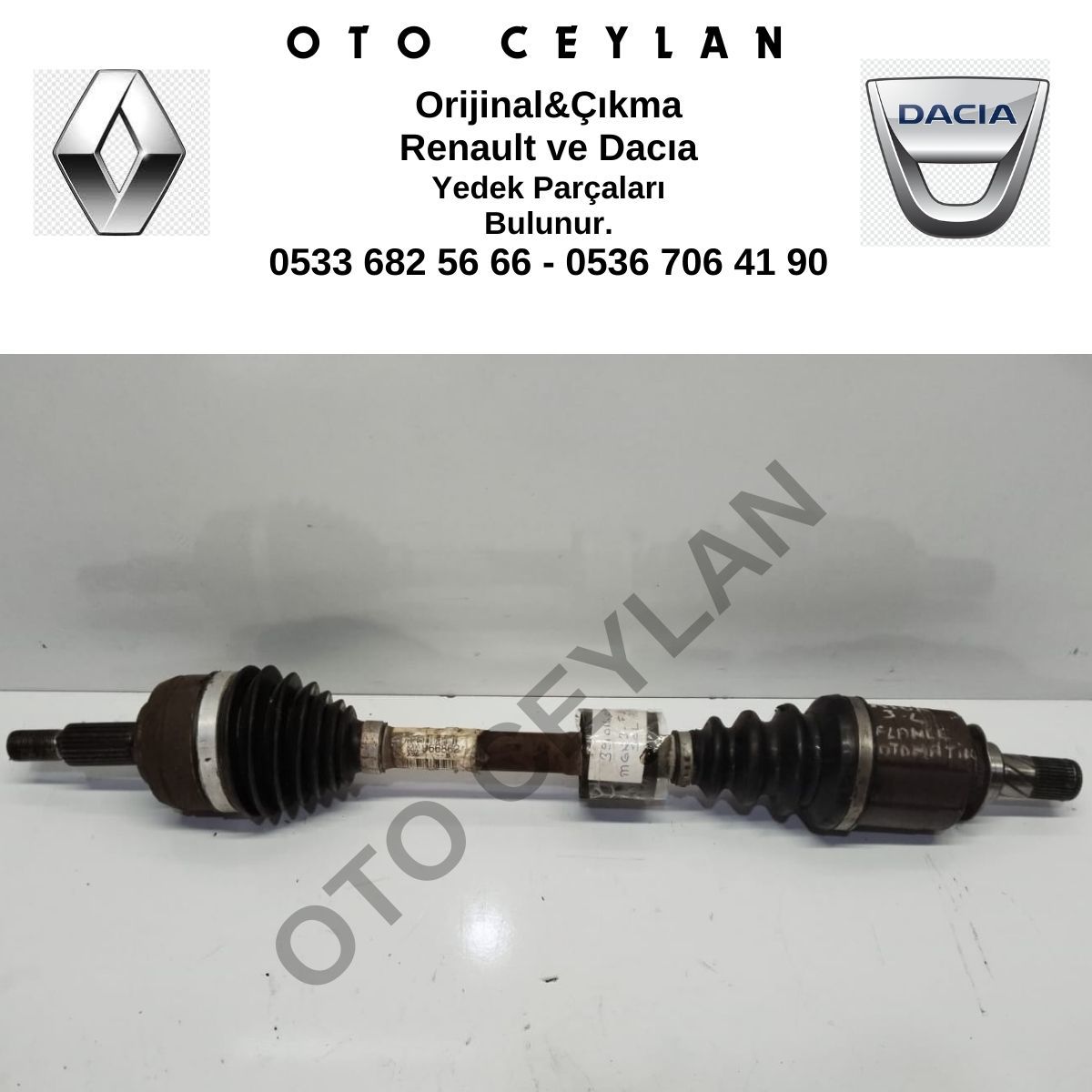 8200966862 Fluence Sol Ön Aks 1.5Dci Otomatik Orijinal Çıkma
