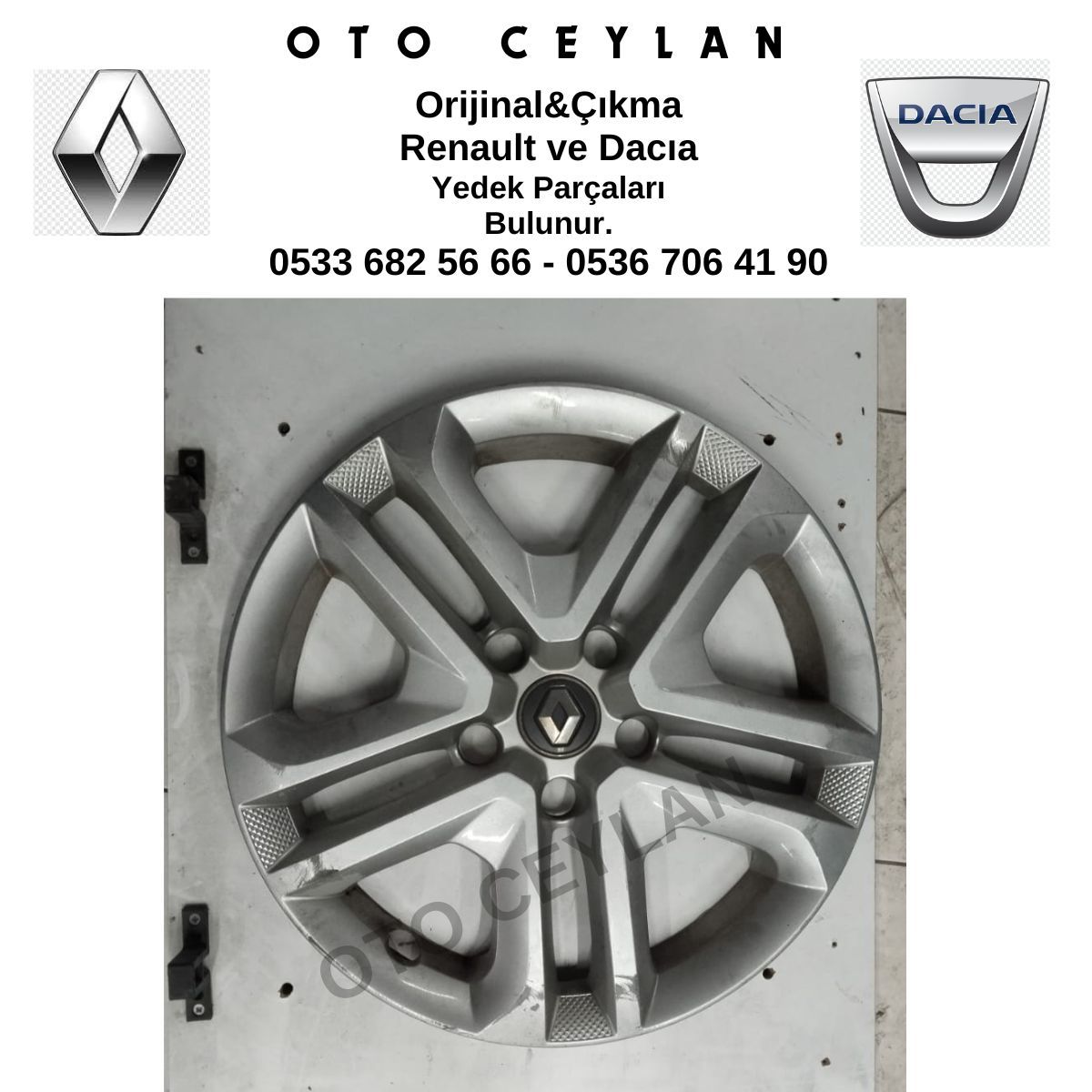 403154960R Megane 4 16İnç Jant Kapağı Orijinal Çıkma