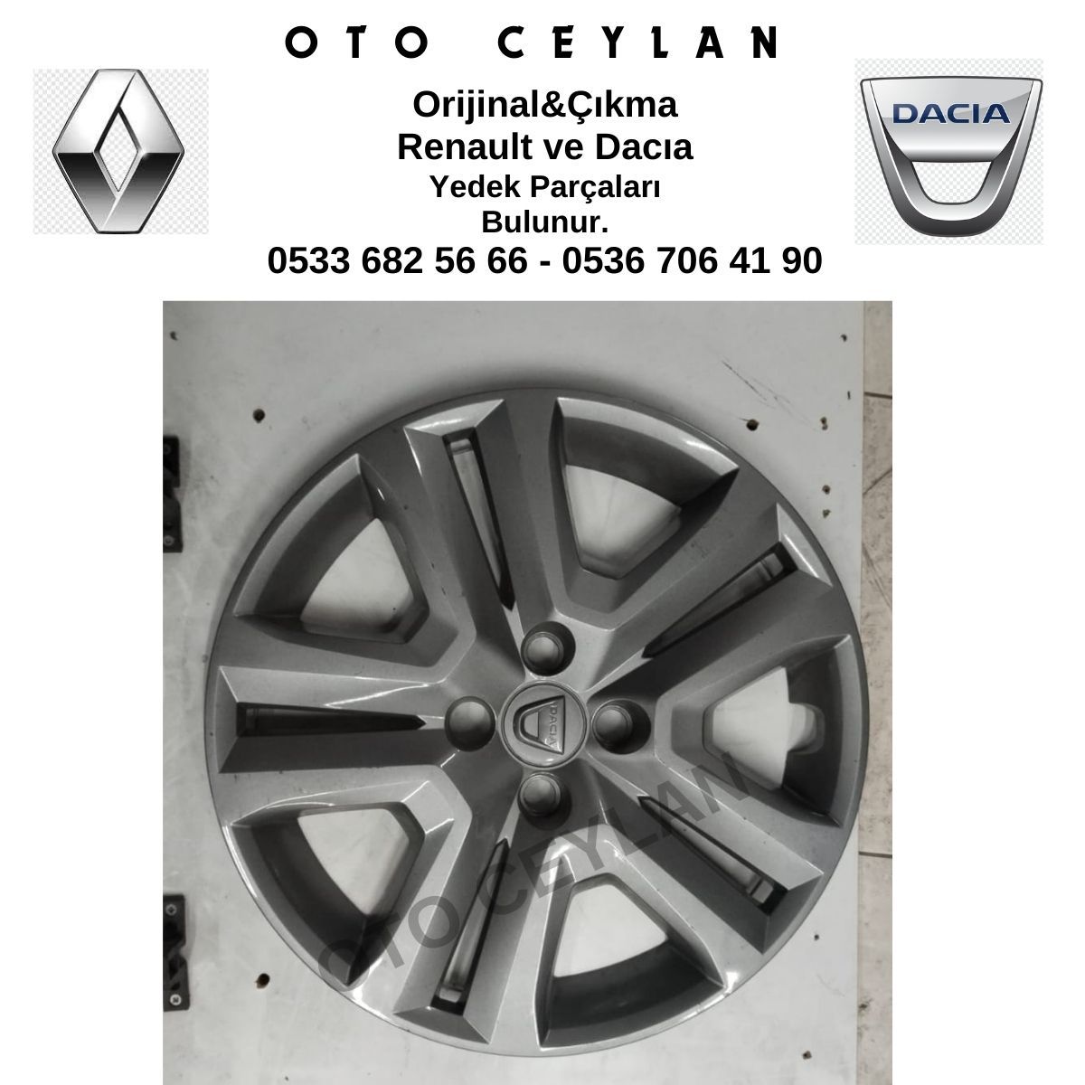 403150735R Sandero 3 Jant Kapağı Orijinal Çıkma