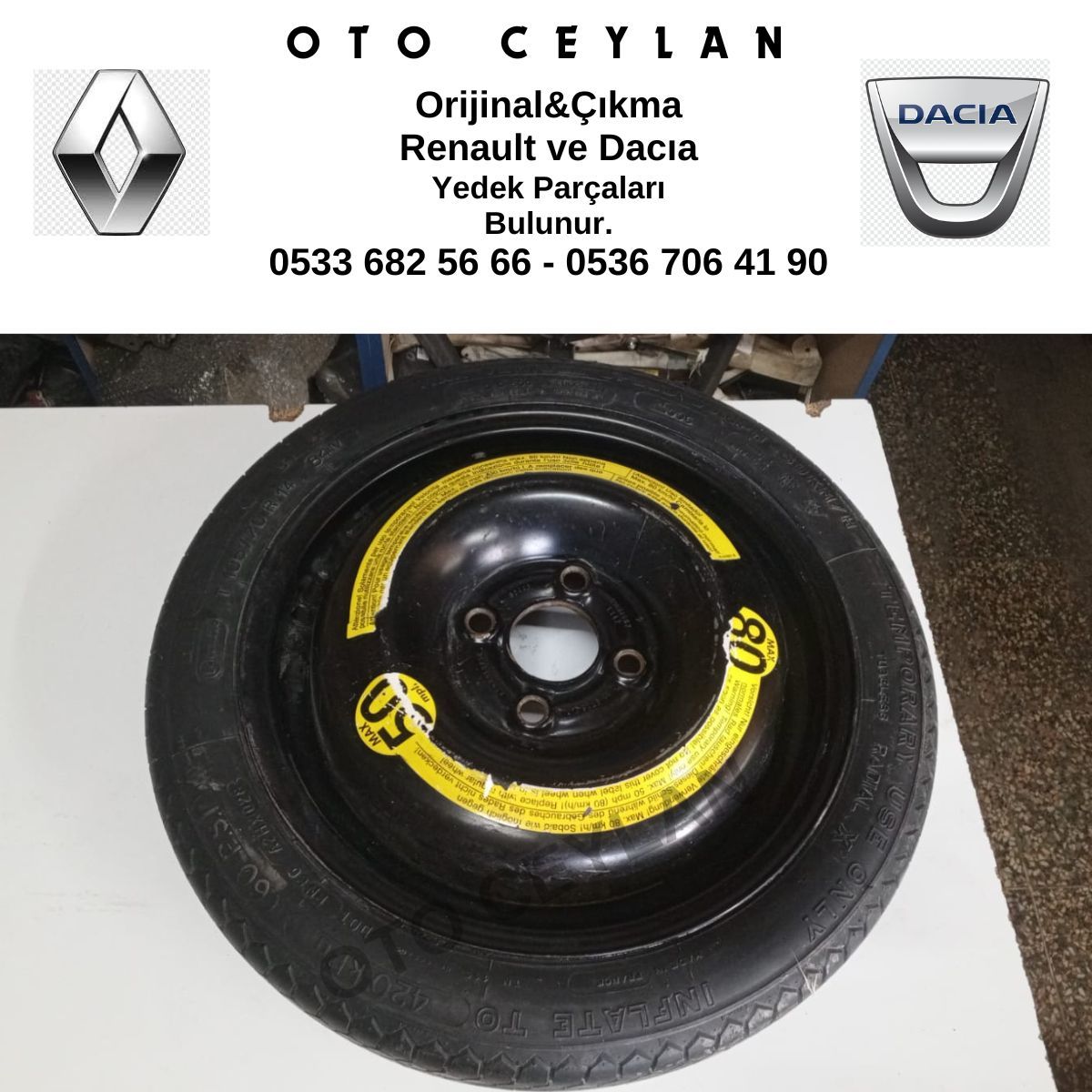 T10570R14 Stepne Yedek Lastik