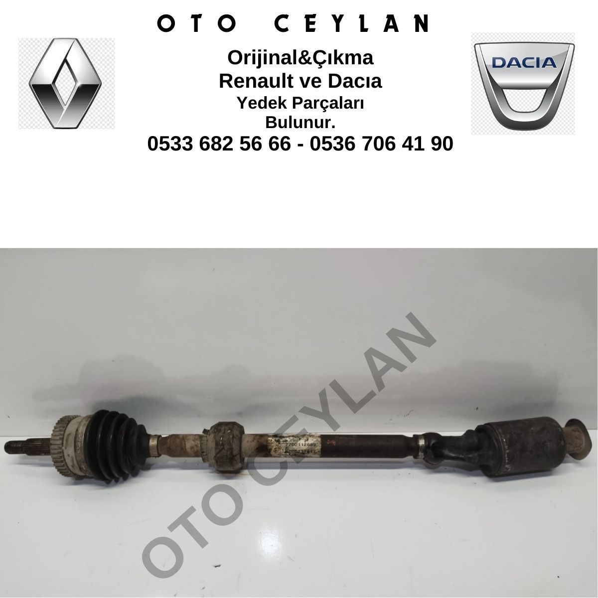 7700112689 Megane Scenic Sağ Ön Aks Komple 4x4 Orijinal Çıkma