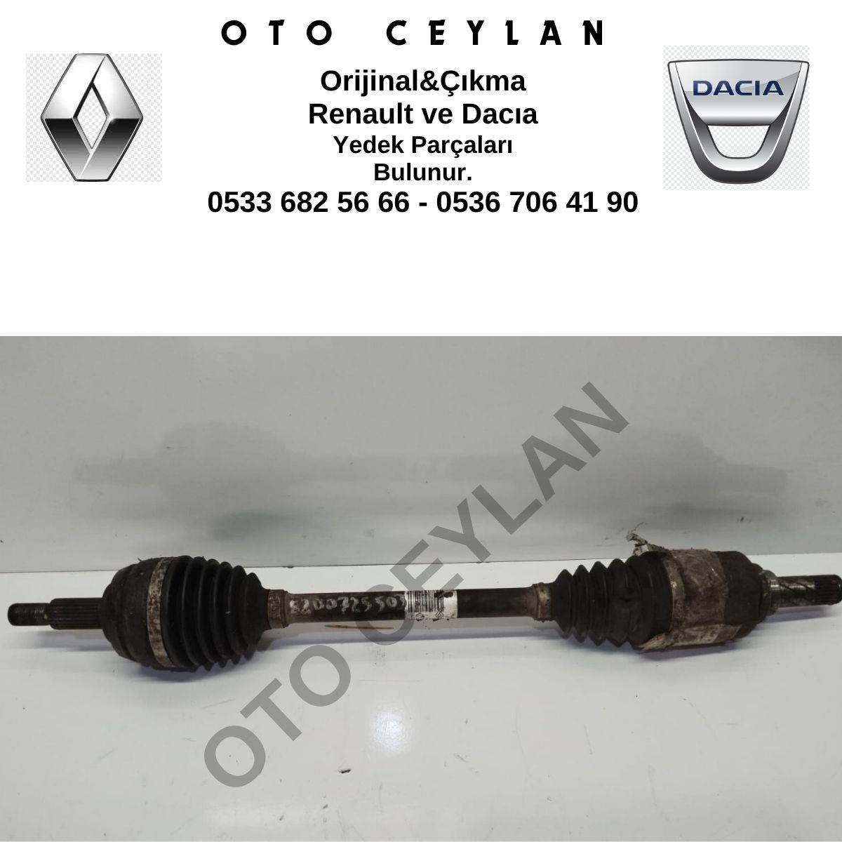 8200725503 Megane 3 Sol Ön Aks Komple Orijinal Çıkma