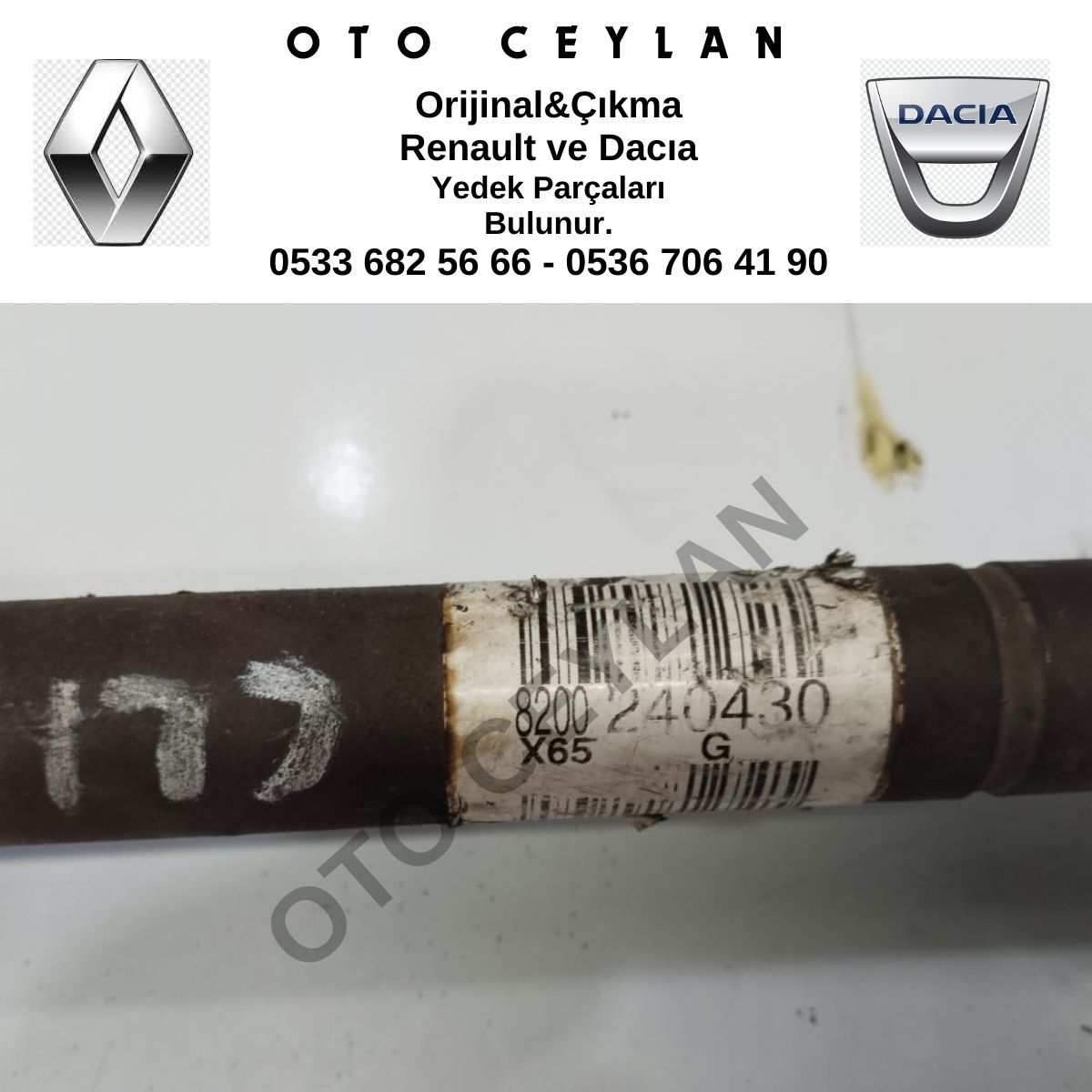 8200240430 Clio 2 Symbol Thalia Sağ Ön Aks Orijinal Çıkma