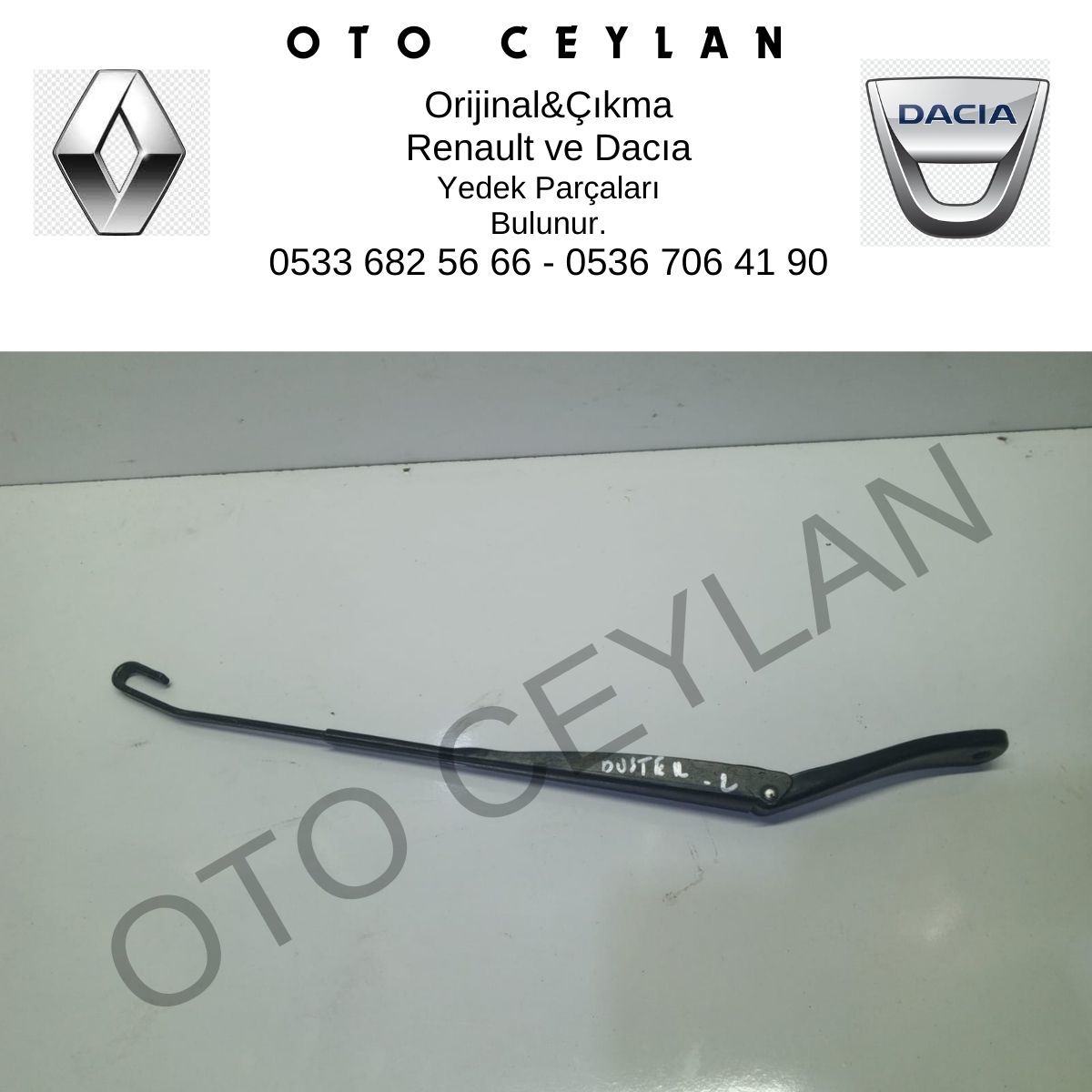 288817099R Duster 2 Sol Silecek Kolu Orijinal Çıkma