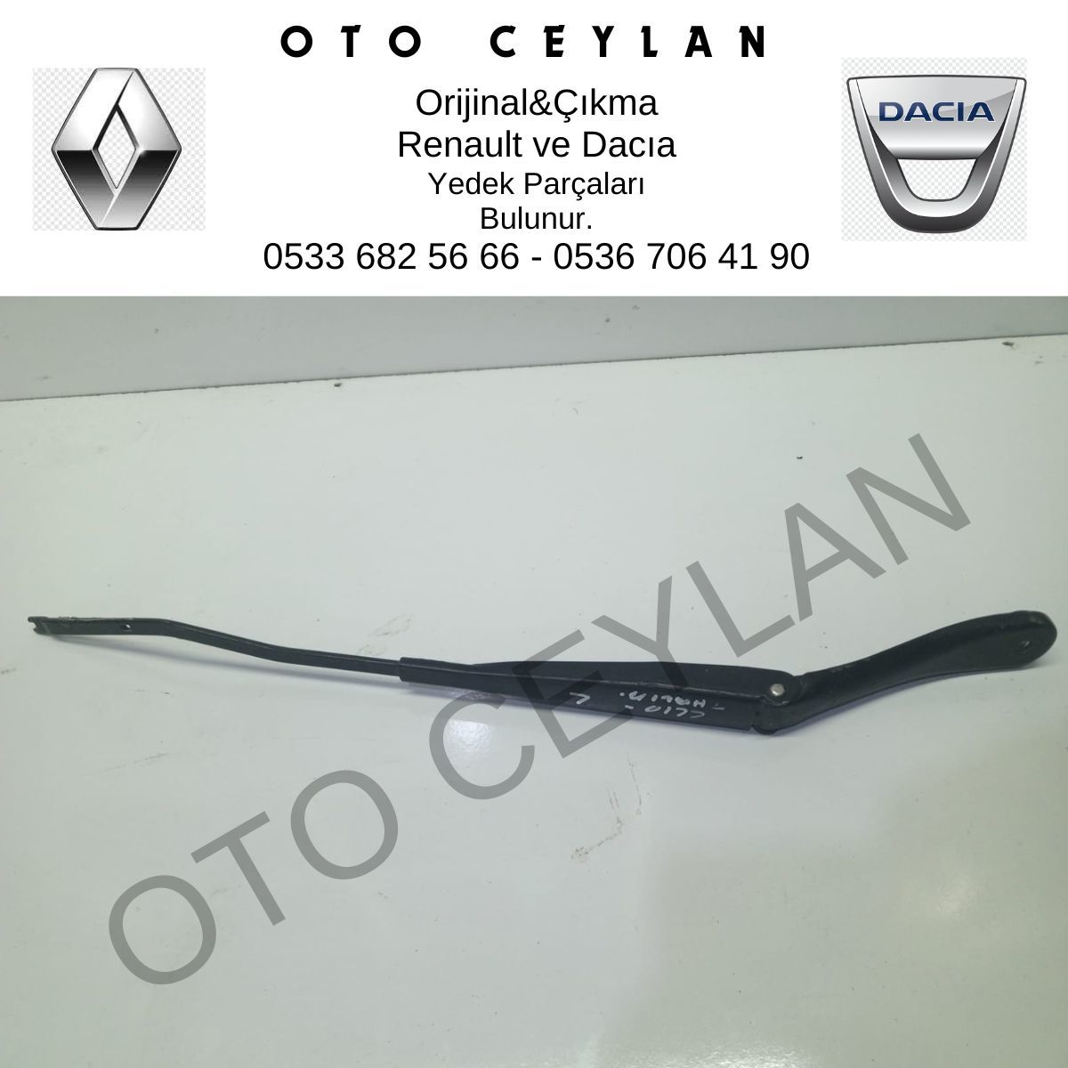 8200700012 Symbol 2 Clio Thalia Ön Sol Cam Silecek Kolu Orijinal Çıkma