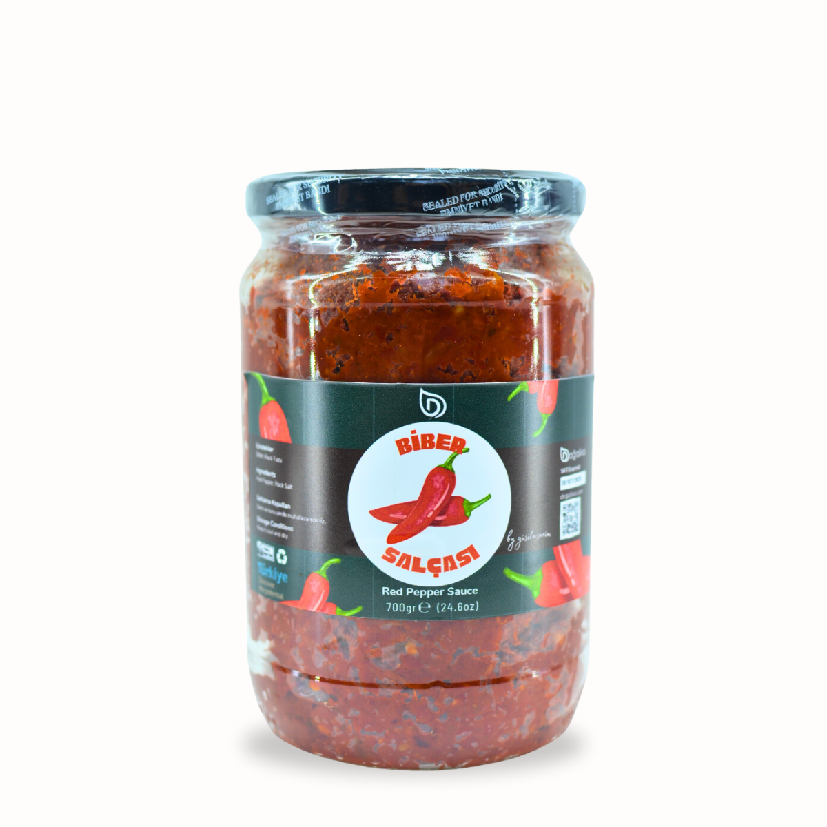 Tatlı Biber Salçası (Güneşte Kurutulmuş) 700gr