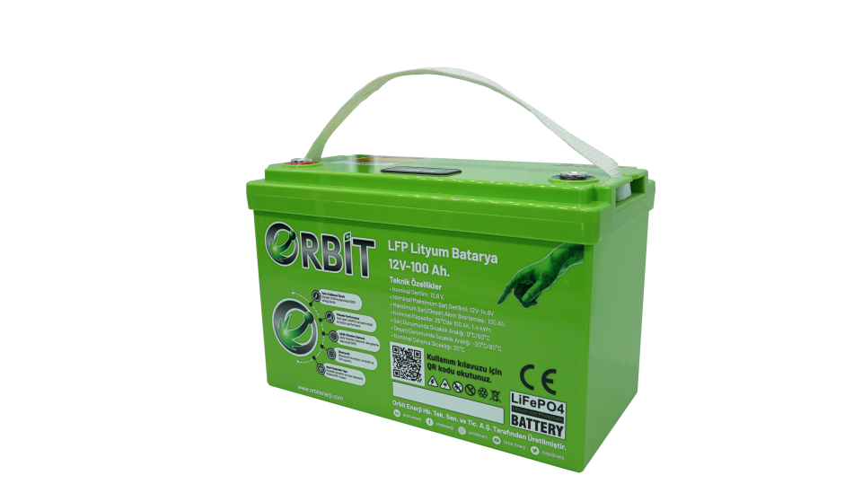 Orbit 12V 100Ah LiFePO4 Lityum Akü - GU Serial