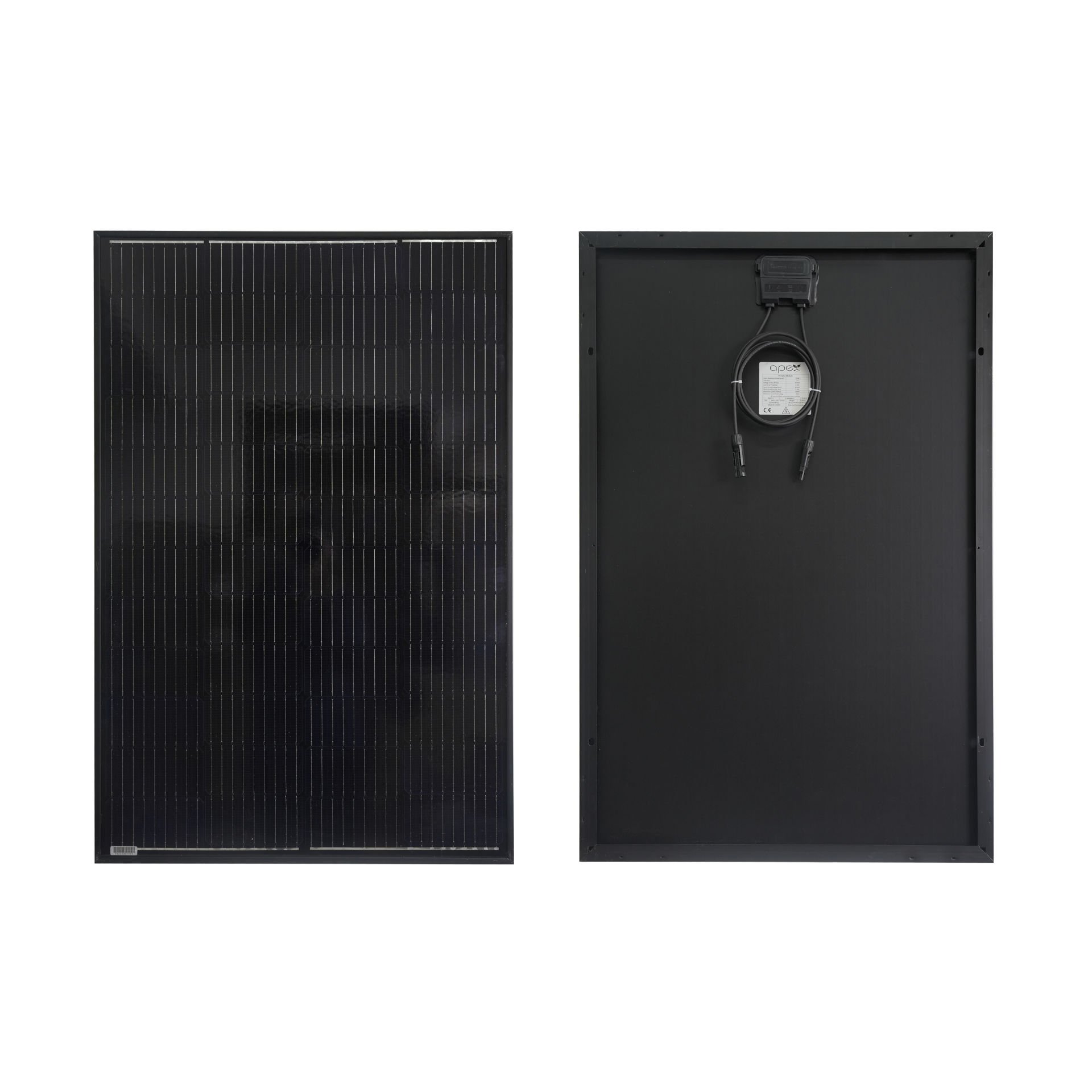 Apex 155W Half-Cut Monokristal Full Black Güneş Paneli