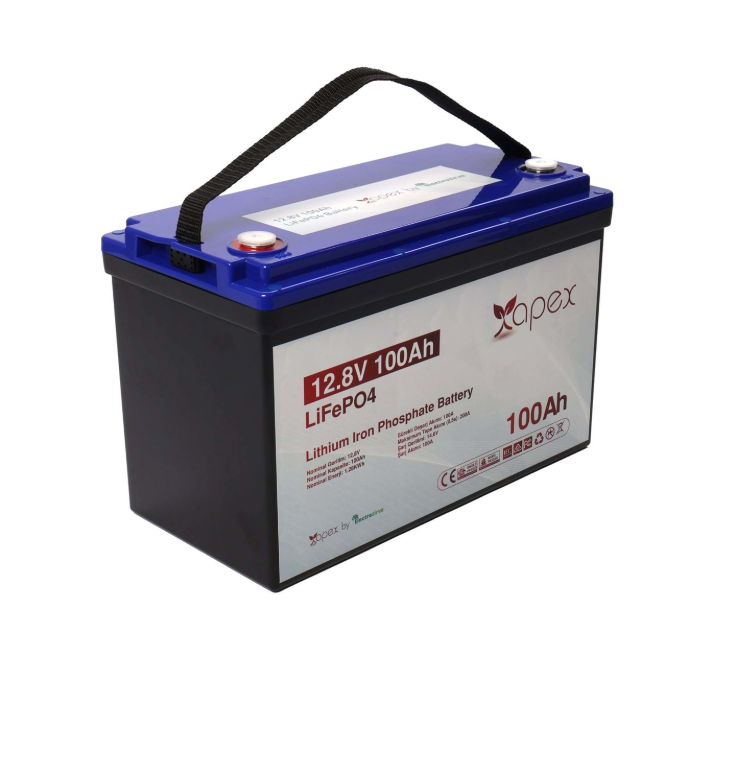 Apex 12.8V 100Ah Lityum (LiFePO4) Batarya