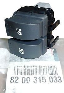 Megane 2-II Sol Cam Açma Düğmesi Butonu Gri (2003-2010) 8200315033 -Renault Mais