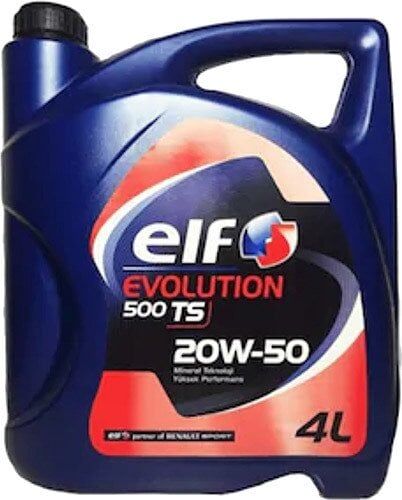 Motor Yağı Elf 20W-50 Evolutıon 500 TS 4 Litre -Elf