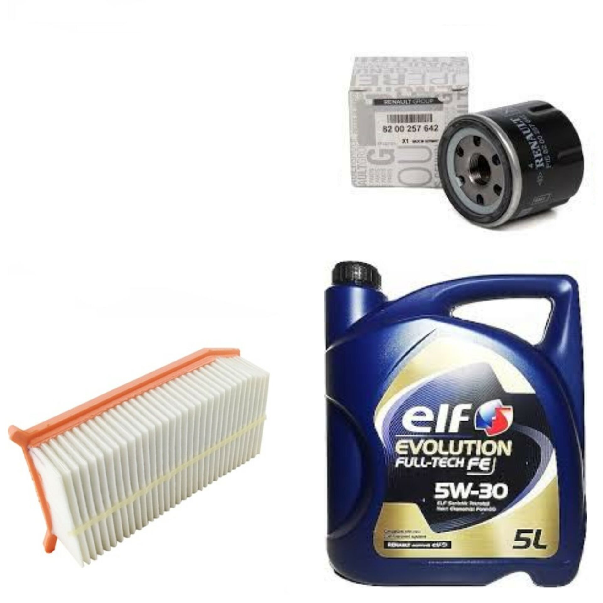 Clio 4-IV Captur 1-I Yağ Bakım Seti 1.5 Dci K9K (2013-2020)(Motor Yağı +Yağ+ Hava+Filtre)