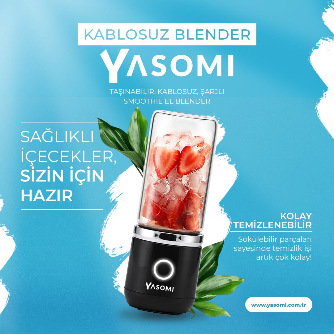 GNA-04- Kablosuz Taşınabilir El Blenderi