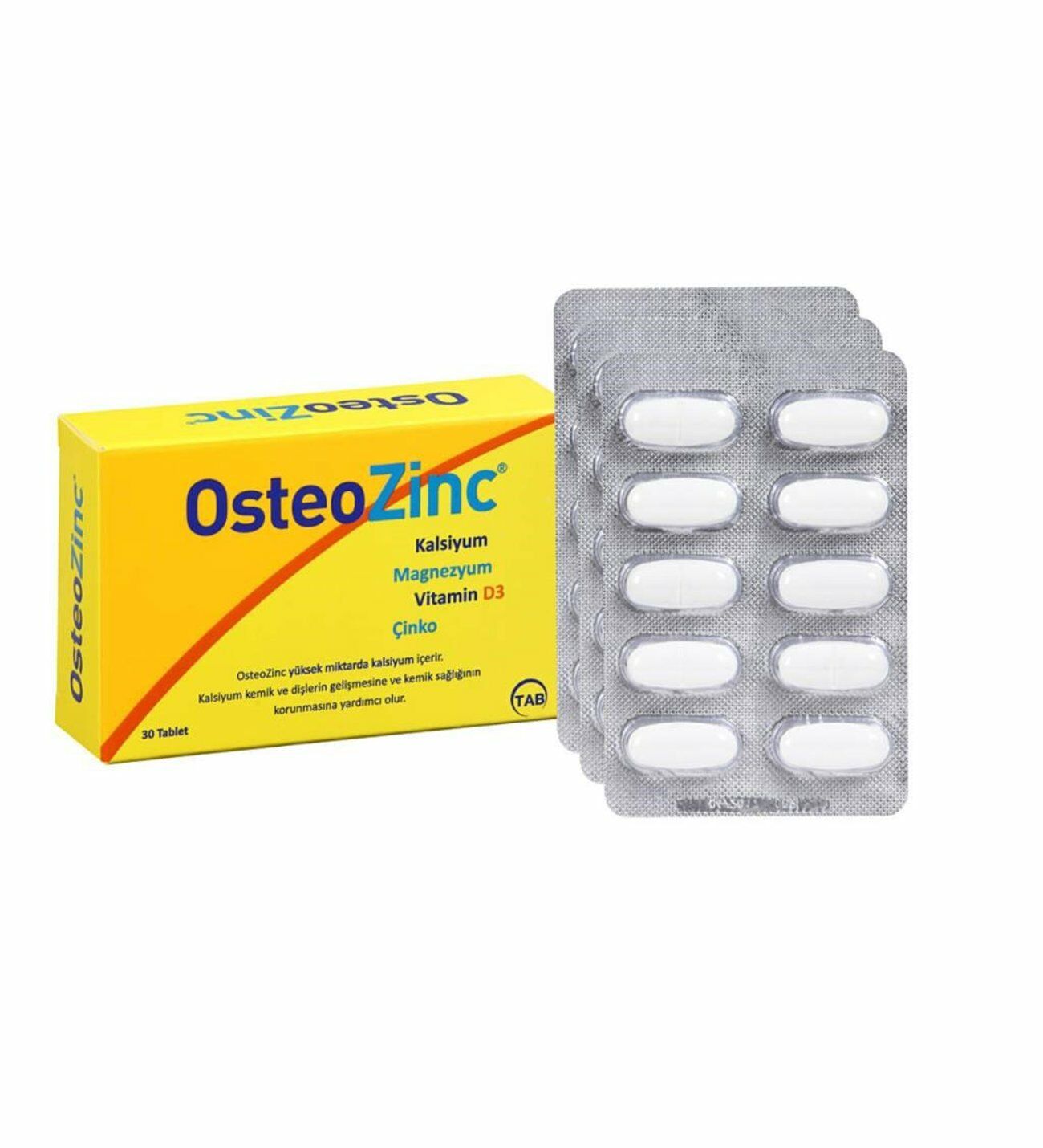 Osteozinc 30 Tablet - (SKT: 09/2027)
