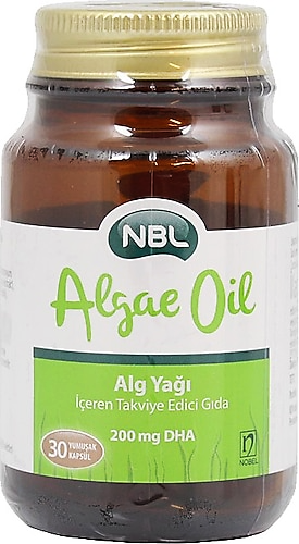 NBL Algae Oil 200mg 30 Kapsül - (SKT: 05/2025)