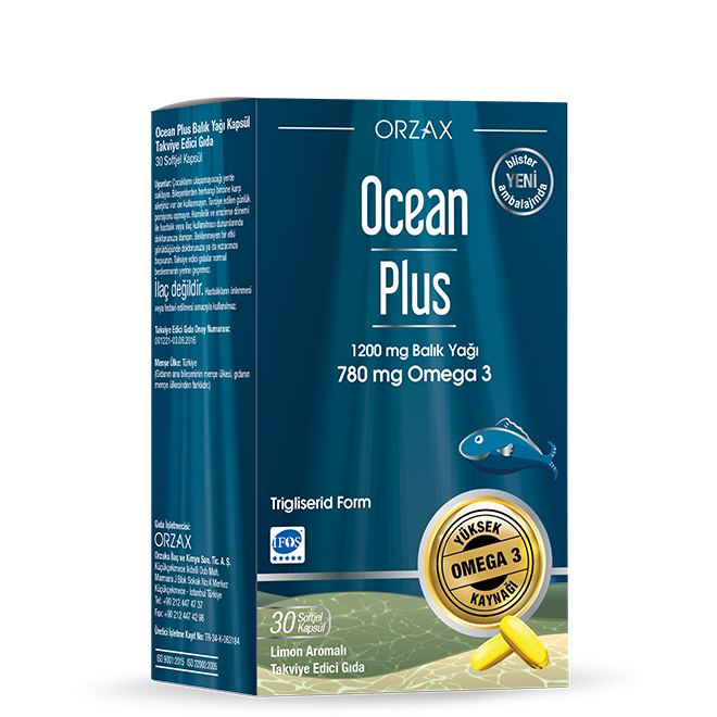 Ocean Plus 1200 mg Omega3 - 30 Kapsül -(SKT: 03/2026)