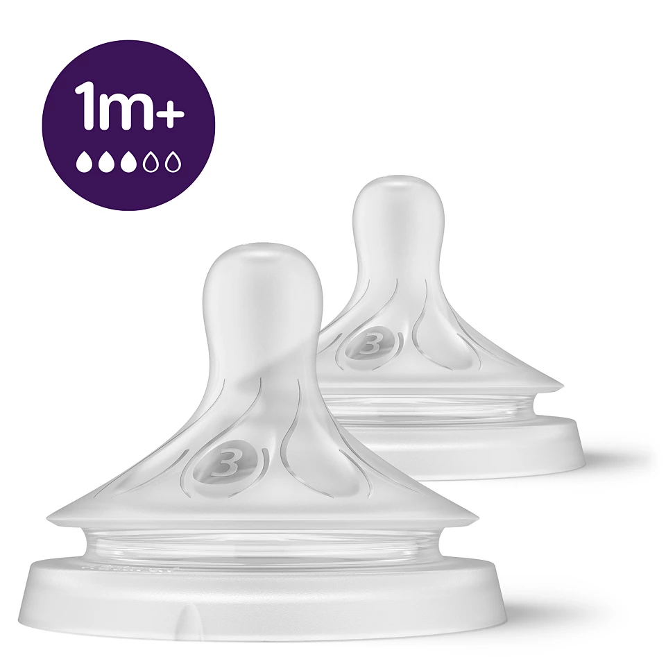 Avent Natural Response Biberon Emziği 3 Numara 1+ Ay 2'li
