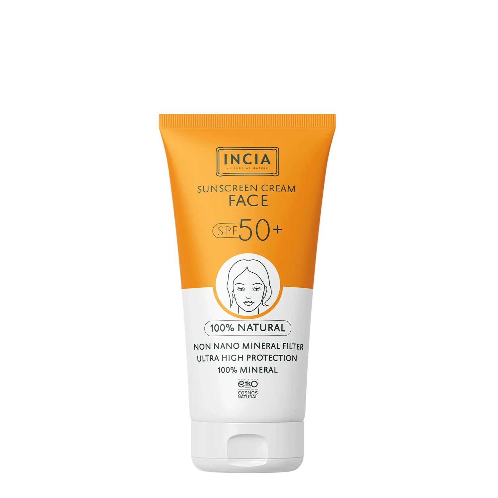Incia Yüz Güneş Kremi Leke Karşıtı Mineral Filtreli SPF50 - 50ML - (SKT: 02/2027)