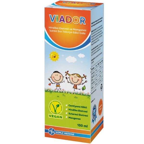 Viador Hindiba Ekstresi ve Manganez İçeren Sıvı Takviye Edici Gıda 150ML - (SKT: 05/2026)