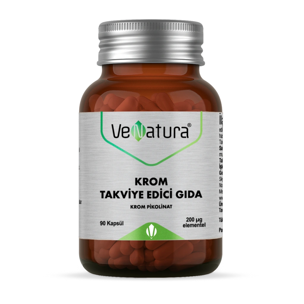 Venatura Krom Takviye Edici Gıda 90 Kapsü - (SKT: 08/2027)