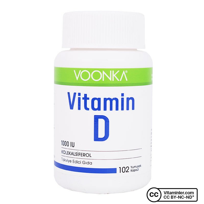 Voonka Vitamin D 102 Yumuşak Kapsül - Eski Ambalaj - (SKT: 07/2025)