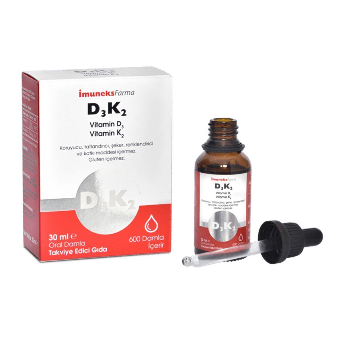 Imuneks Farma D3K2 Damla 30 ml - (SKT: 04/2025)