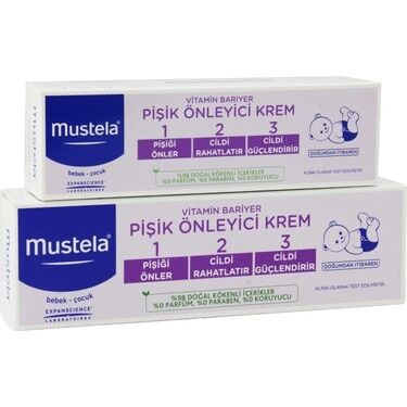 Mustela Vitamin Barrier 1-2-3 Pişik Önleyici Krem 100 gr + 50 gr Hediyeli - (SKT: 01/2026)