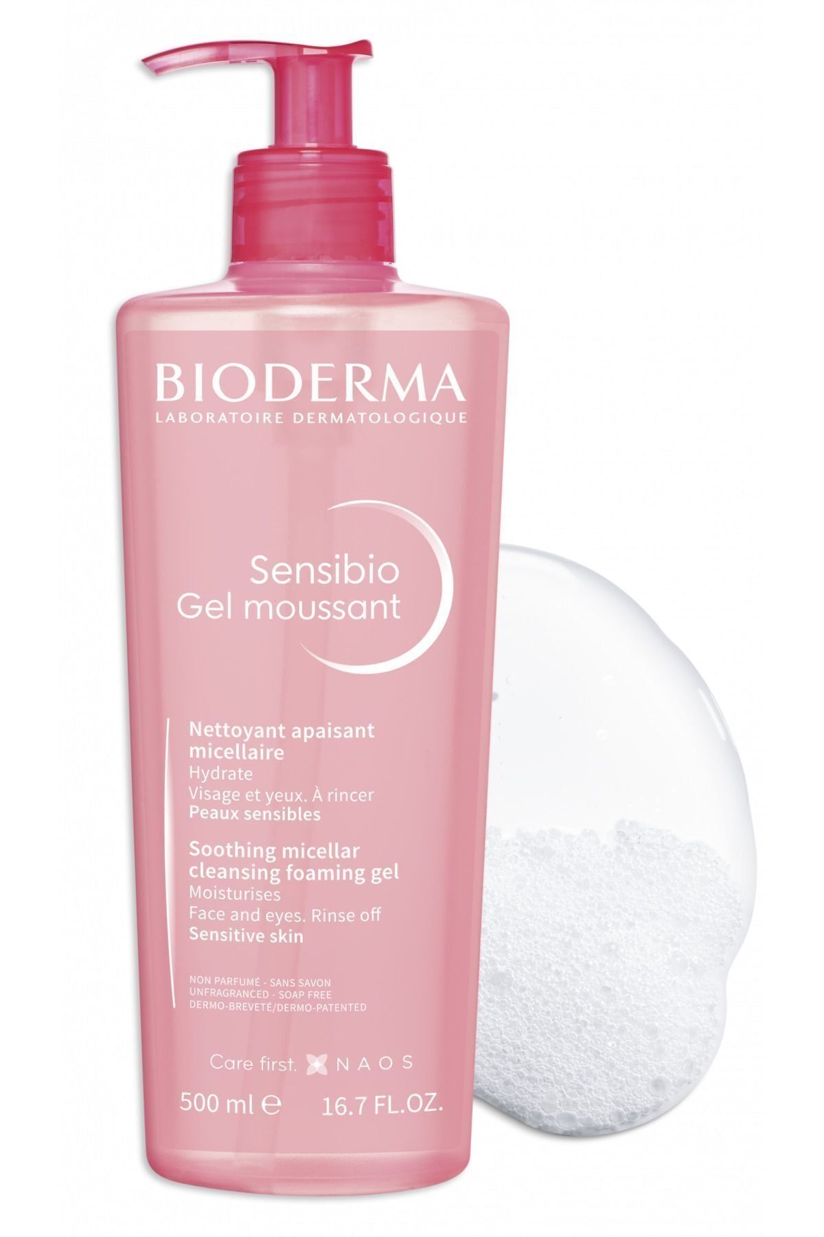 Bioderma Sensibio Foaming Gel 500 ml - (SKT: 02/2027)