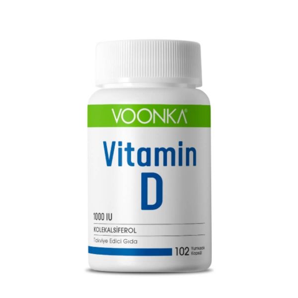 Voonka Vitamin D 102 Yumuşak Kapsül - Eski Ambalaj - (SKT: 10/2025)