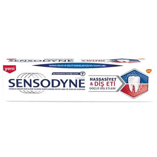 Sensodyne Diş Macunu Hassasiyet Diş Eti Beyazlatıcı Mint 75 ml - (SKT: 08/2026)
