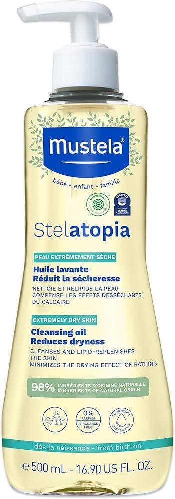 Mustela Stelatopia Huile Lavante Cleansing Oil 500ML - (SKT: 09/2025)