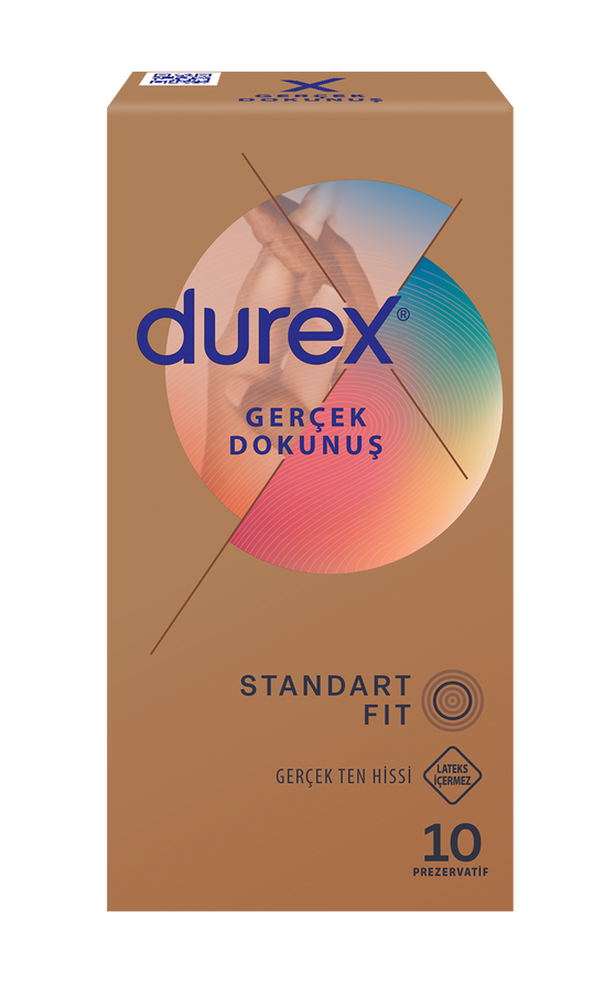Durex Gerçek Dokunuş Gerçek Ten Hissi Prezervatif 10'lu - (SKT: 08/2026)