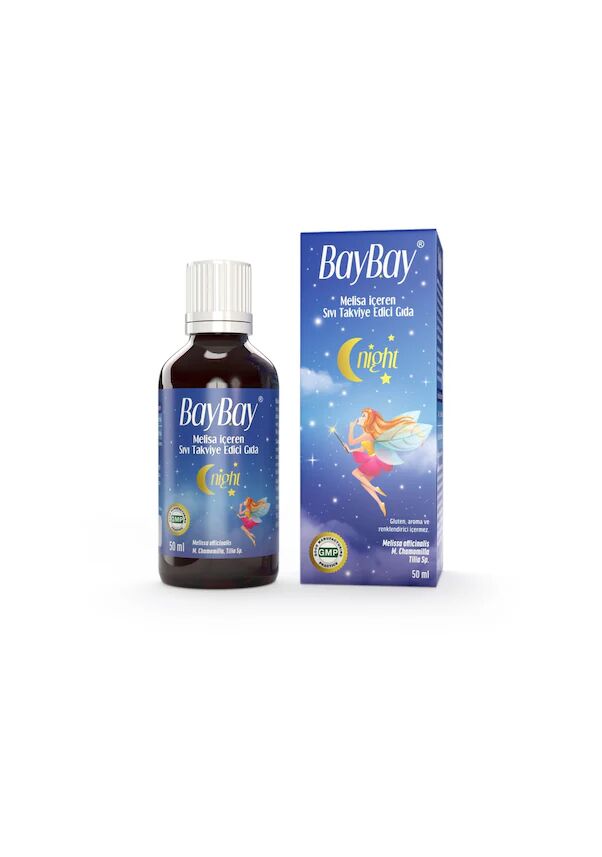 Baybay Night Melisa İçeren Bitkisel Damla 50 ml - (SKT: 12/2026)