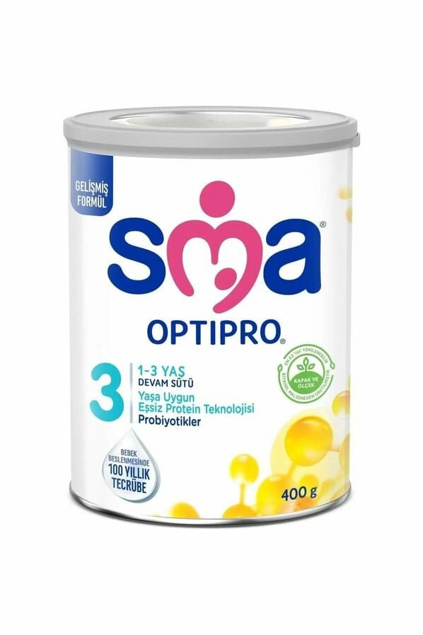 SMA 3 Optipro Probiyotik 1-3 Yaş Devam Sütü 400 gr- (SKT: 10/2026)
