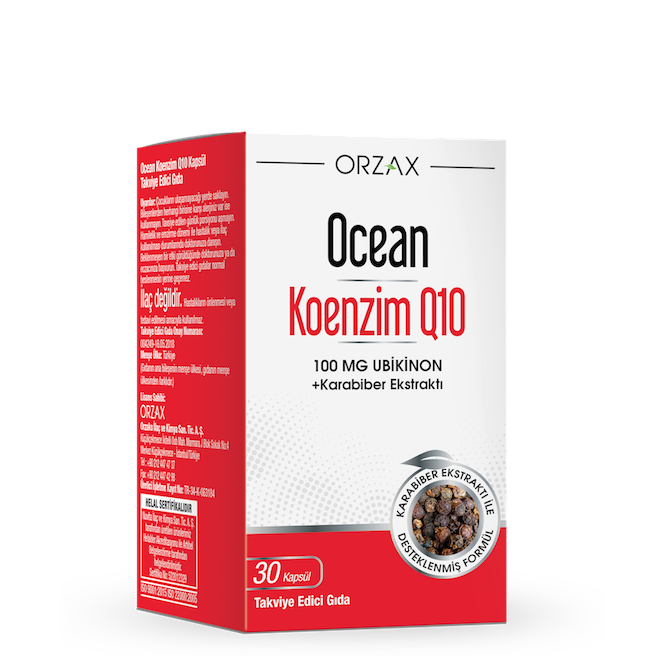 Ocean Koenzim Q10 100mg 30 Kapsül - (SKT: 05/2026)