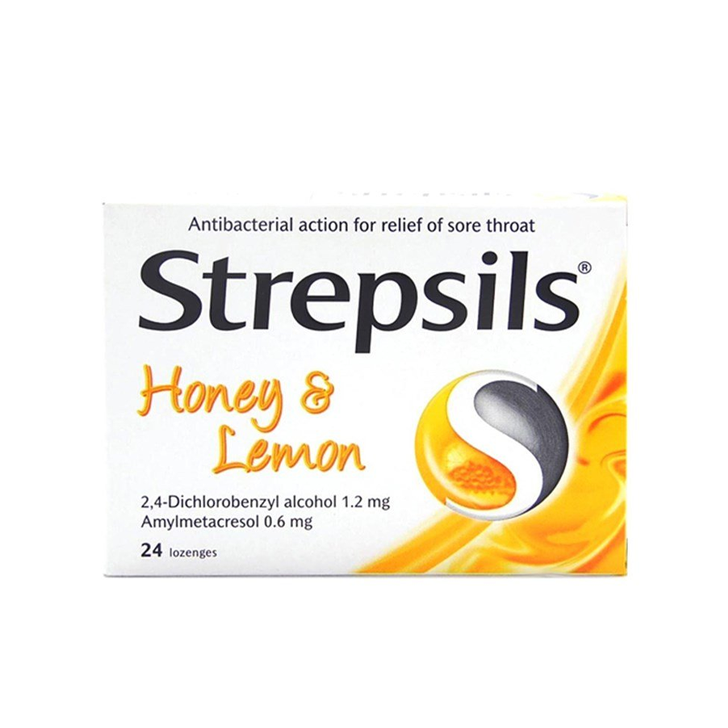 (SADECE ECZANE PAZARYERİ) Strepsils Bal & Limon 24 Pastil - (SKT:08/2026) (SADECE ECZANE PAZARYERİ)