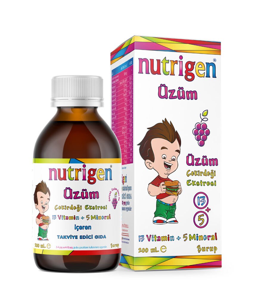 Nutrigen Şurup Üzüm 200ML - (SKT: 12/2025)