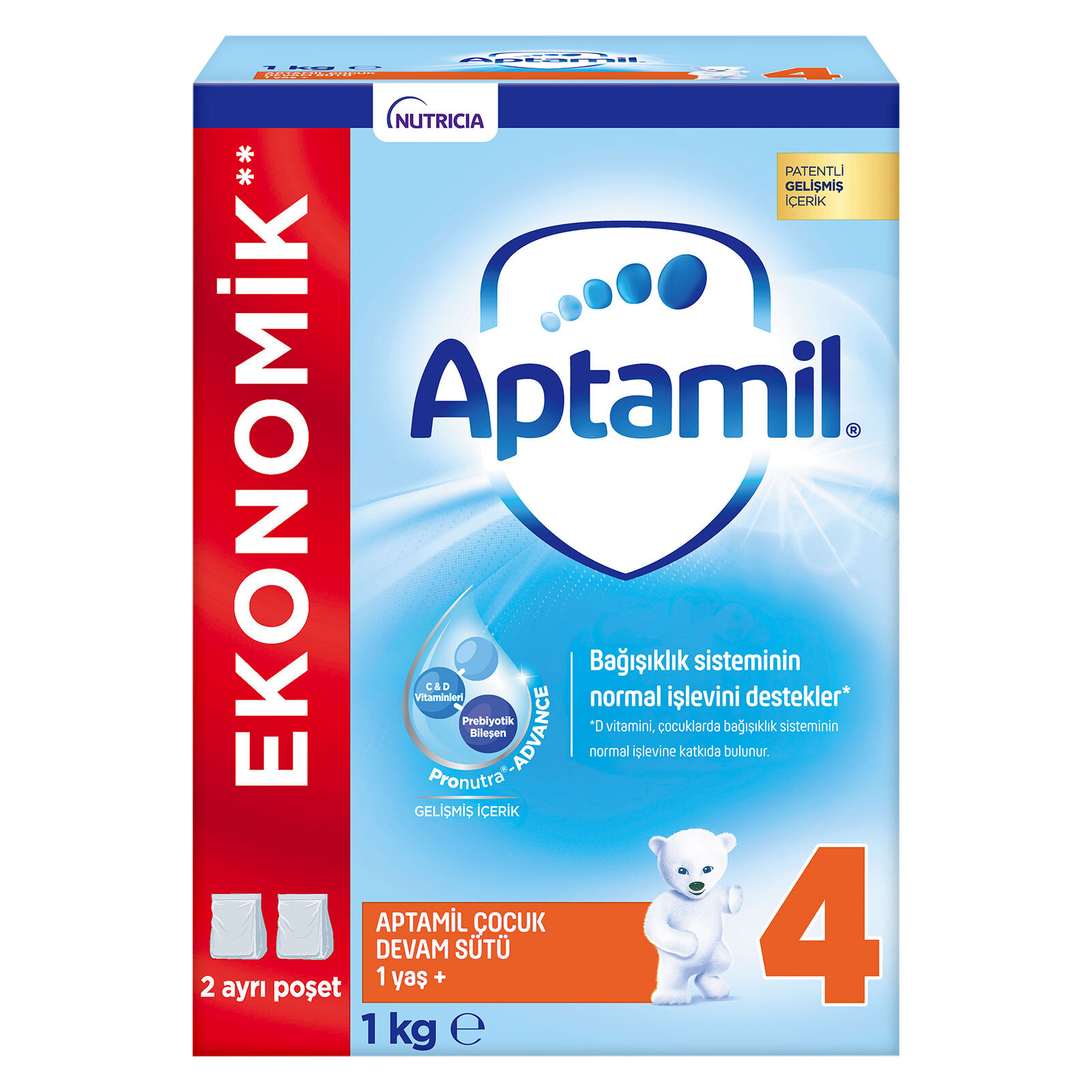 Aptamil Milupa 4 Devam Sütü 900 gr - (SKT:09/2025)