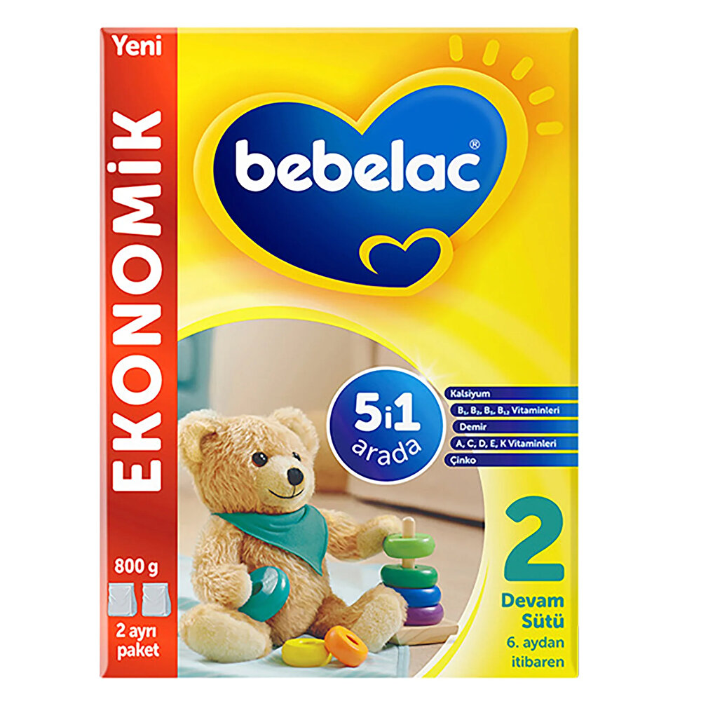 Bebelac 2 Devam Sütü 6 Ay+ 800 gr - (SKT:09/2025)