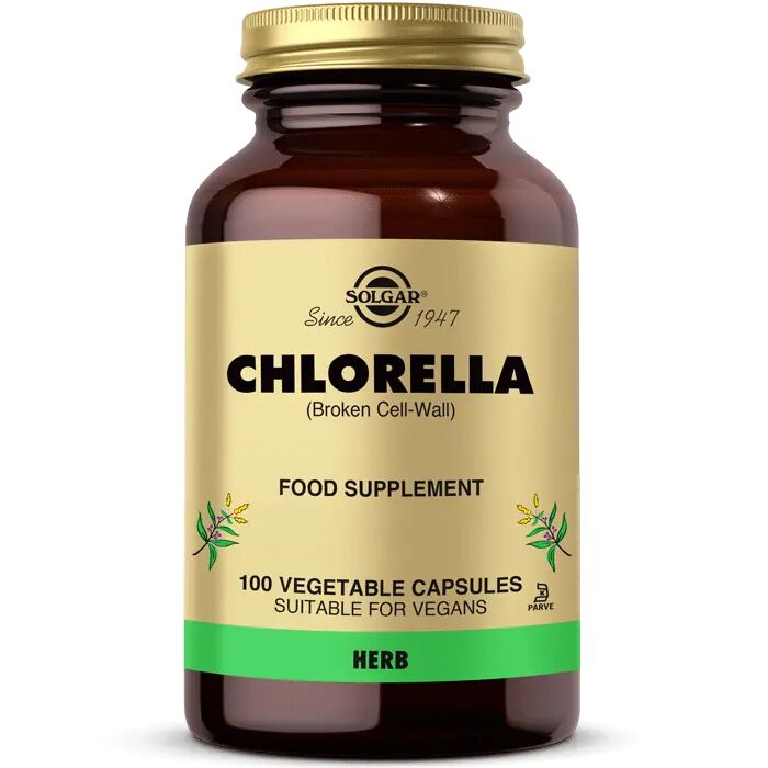 Solgar Chlorella 100 Kapsül - (SKT: 07/2026)