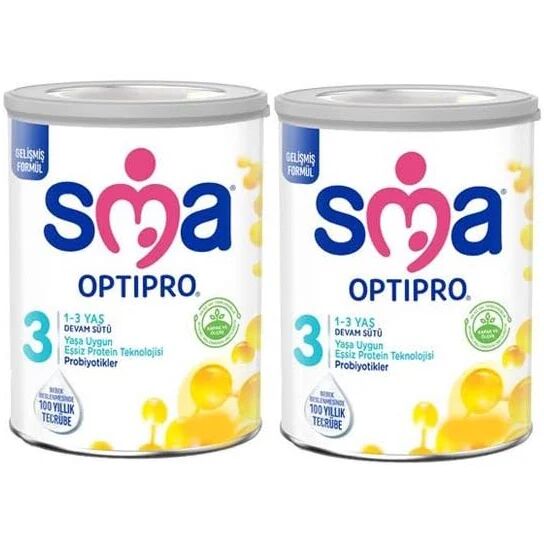 SMA Optipro 3 Devam Sütü 450 gr 2'li - (SKT: 10/2026)