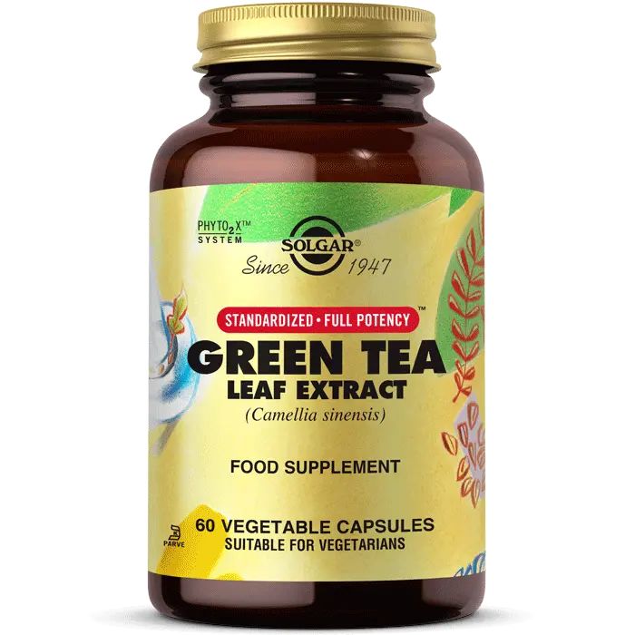 Solgar Green Tea Leaf Extract 60 Kapsül - (SKT: 07/2025)