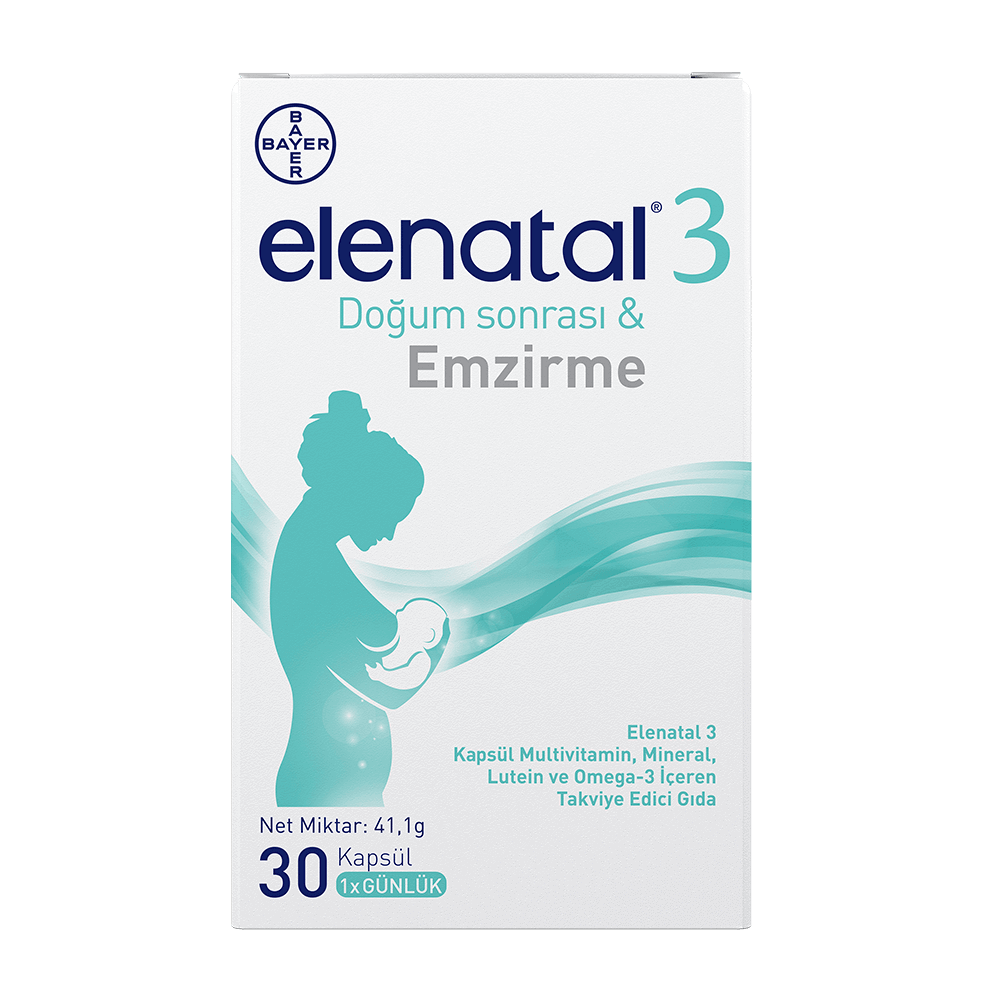 Elenatal 3 30 Kapsül - (SKT: 01/2027)