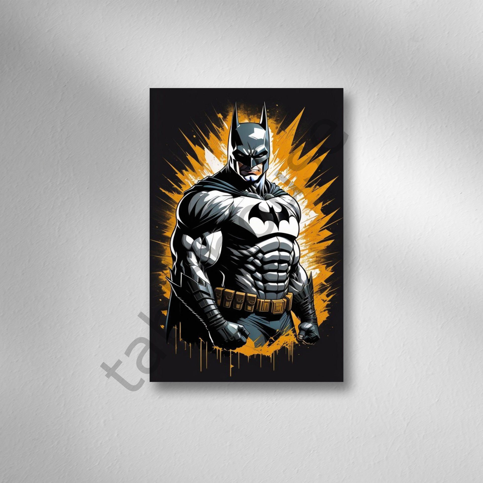 Batman Retro Ahşap Poster