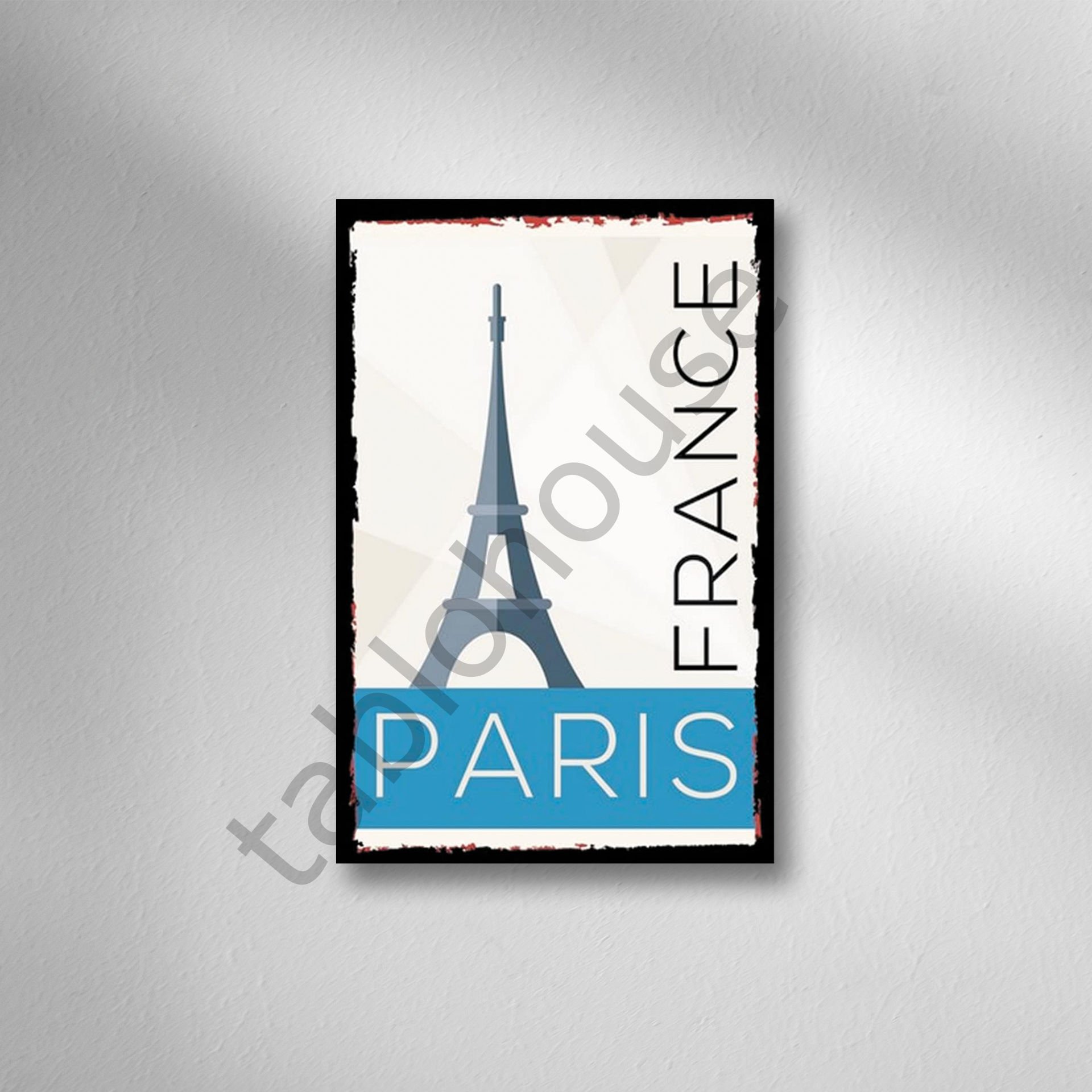 Paris Retro Ahşap Poster