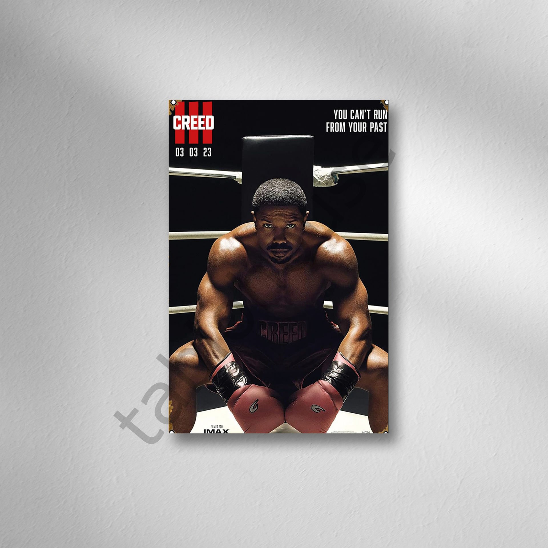 Creed 3 Retro Ahşap Poster