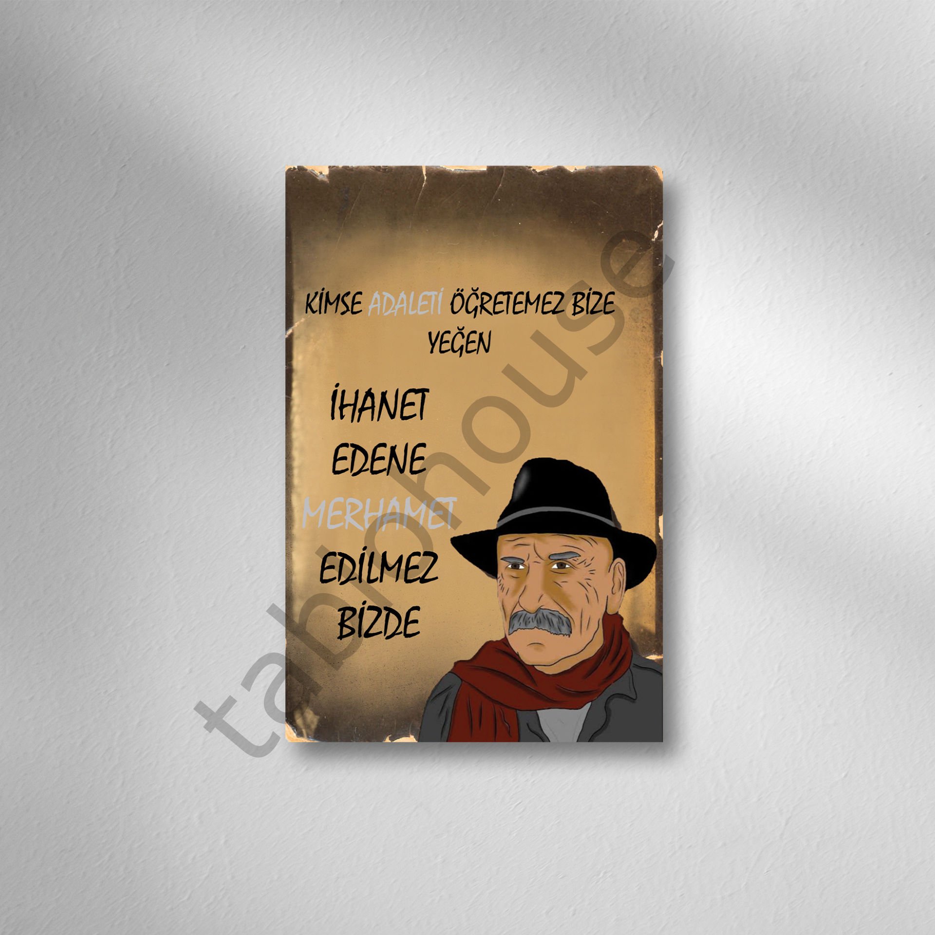 Retro Ahşap Poster
