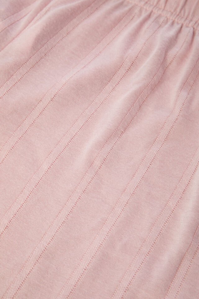 Kadın Pamuklu Şort L - Pudra