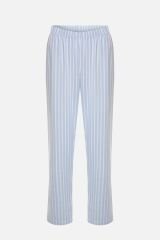 Kadın Pamuklu Pembe Çizgili Ara Biyeli Kısa Kollu Pijama Takımı KO7308TS-1 Mavi Çizgili - L - KO7308TS-1 Mavi Çizgili - L