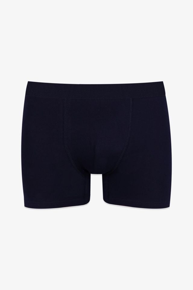 Erkek Üçlü Pamuklu Likralı Boxer Siyahdesenlisiyah - 2XL